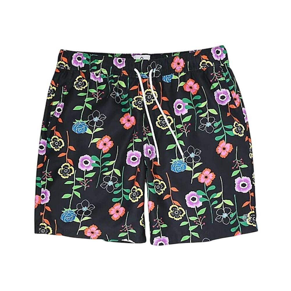 Empyre Men’s Grom Floral Black Board Shorts Size Small